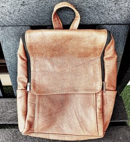 Brown Leather Backpack